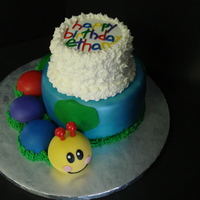 Baby Einstein Caterpillar This was for my friend's son's 1st birthday. She asked for a cake with the Caterpillar from Baby Einstein. The caterpillar was...