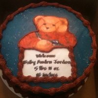 Blue Jean Teddy My friend wanted a 3D Teddy Bear cake for her brother and sister-in-laws baby shower tomorrow. She called this morning to say the baby came...