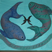 Pisces Cake This cake was for a birthday party for all Pisces people, got rave reviews and was so fun to make.
