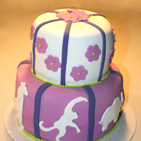 Baby Shower baby shower cake to match colors and style of the nursery