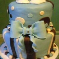 Anabelle's Baby Shower Picture apears wider than what it really is, but I only had my cellphone :( I made this cake from a user here on CC: MissRobin. Thanks for...