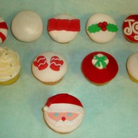 Xmas Cupcakes Domed cupcake recipe from Cake Journal.