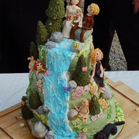 Outdoorsy Wedding This was my first wedding cake and of course it happened to be on the very hottest day of the year!!! I drove the cake 5 hours to the city...