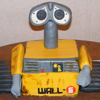 Wall-E My boys birthdays are only a week and half apart. So this year since they both love WALL-E I did one cake for them both (one is 2 and one...