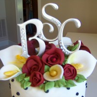 Topper gumpaste flowers