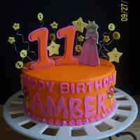 Amber's 11Th Birthday my daughter designed her own cake this year. she picked the colors and cut out the "happy birthday"letters, stars and coins. I...
