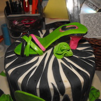 Set Of Two Birthday Cakes two cakes for the same gal...a combination of white and chocolates cakes(taller ones) and brownies(shorter ones) with dark chocolate...