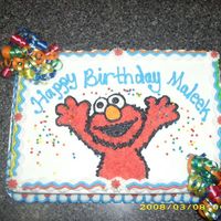 Elmo Birthday Cake This cake was not only inspired by Cakery, I tried to copy as much of her style as I could!!! ;-) It was for a 3 y.o. boy, so I thought...