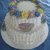 Rose Garden I love doing basketweave. I rarely get the chance to do it.