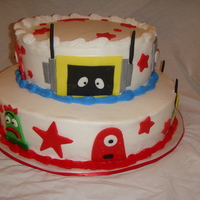 Yo Gabba Gabba I made this for a one year old that is obsessed with Yo Gabba Gabba.