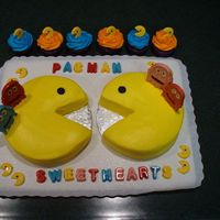 Our Pac Man 20Th Wedding Anniversary Cake I made this cake for my husband and me for our 20th wedding anniversary. We met while playing a Pac Man machine so this was a good cake to...