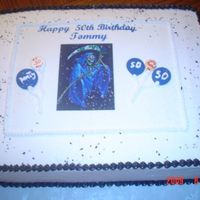 Gave Me The Creeps!! Made this 11x15 1/2 and 1/2 with BC frosting. A friend of mine wanted it made for her boyfriend. I couldn't wait to get it out of the...