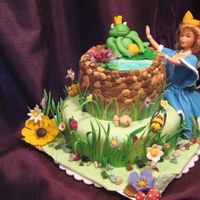 "the Frog Prince" Just completed my wilton course-3 and this is my first cake contest entry.Lemon and choclate cake with white choclate filling covered with...