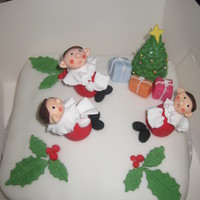 Carol Singers Christmas Tree All sugar paste, many thanks to CC members for the concept of this cake for a pre-school fundraiser.