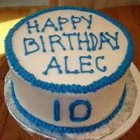 Boy Birthday This one is a chocolate cake with buttercream icing.