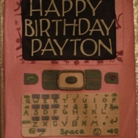 Ring Ring This chocolate cake was made to look like the Sprint Sanyo.