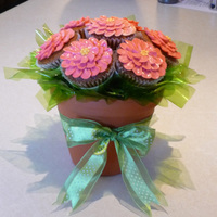 Cupcake Bouquet Guinness stout cupcakes with brown sugar meringue buttercream.