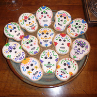 Cookies For Dia De Los Muertos I made these for a gathering last year. I surprised myself with how fast I could bake and decorate when absolutely necessary-- usually I&#...