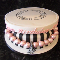 Thomas Sabo Jewellery Box choc cake box with cake drum lid, made for someone who loves thomas sabo charm bracelets!
