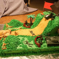 Army Cake 5th birthday cake for a friend's son. He loved it!!