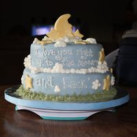 Baby Shower Cake for a friend's baby shower based on the book "Guess How Much I Love You". I got the idea from looking at other cakes on...