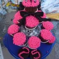 Cupcake Tower cupcake tower i did for my 25th birthday
