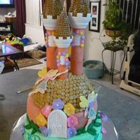 Fairy Castle Cake fairy castle for my niece's first birthday