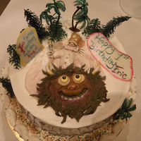 Where The Wild Things Are Butter Cream frosting, fondant and royal icing characters, vanilla cake, chocolate mousse filling
