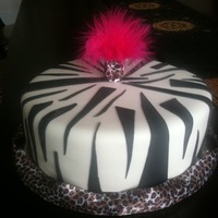 Zebra Cake Thx 2 cake central for the easy zebra stripe tipsl!