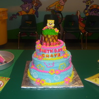 Sponge Bob sponge bob cake for niece, my sister wanted a huge cake, sponge bob is toy