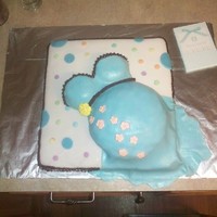 My First Baby Shower Cake Gracias a todas las chicas de el foro en espa&ntilde;ol, que me brindaron su apoyo y me han ayudado con sus consejos !