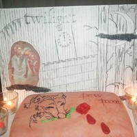 New Moon Cake This is my first Fondant Cake ! WIth buttercream details.