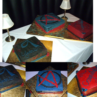 Delta Resources 9Th Birthday My company asked me to make some cakes for the company's 9th birthday. Here they are. The black one is a chocolate with chocolate...