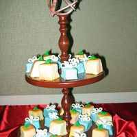 First Attempt Having never worked with quick pour fondant before, that was my original thought on these cakes, but as I needed them for my company party...