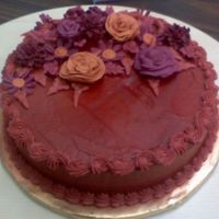 Explorations In Royal Icing This was my first cake that uses Royal Icing (the flowers)