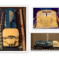 Ontario Northland Train 90th Birthday Cake done for a gentleman who had worked for this railway company for many years. Made from marble cake with Fondant and Gum...