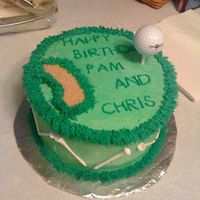 Birthday Cakes This was a yellow cake with homemade buttercream frosting. It was made for my mother in law and husbands birthday.