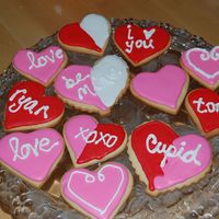 Valentines Day Cookies more valentines day sugar cookies with royal icing....