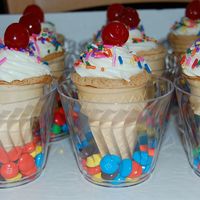 Ice Cream Cone Cupcakes Yummy. Got the ideas from others here! Thanks :)