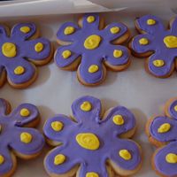Purple Cookies! my friends daughter's birthday cookies. her favorite colors are purple and yellow...