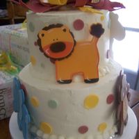 Jungle Baby Shower This was made for my dear friend who is expecting her first child. This is inspired by the nursery. Swiss Meringue buttercream and fondant...