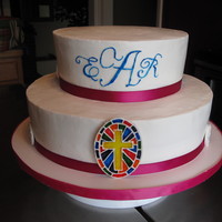 Baptism Cake This cake is actually a Baptism cake, not a first communion but it definitely could be used as one! This cake gave me quite the frustration...