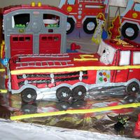 Fire Truck I did this cake for my Son's 4th birthday. This was before I even thought of taking up cake decorating. It was a fun cake!