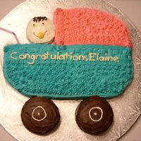 Baby Shower Cake I made this cake for a friend's baby shower. I got the idea off the web.