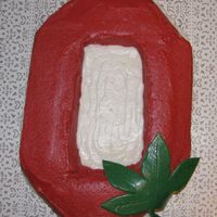 Osu Block O The Ohio State University's Block O made for my friend's bachelor party. First time carving a cake!