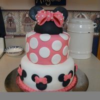 Minnie Mouse Cake Designed after a cake I saw on CC. All out of MMF. The bow gave me a run for my money (first one I've ever done). But I think it...