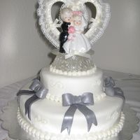 25Th Anniversary I made this cake for my parents 25th Anniversary. I am really happy with it. this is my 5th cake ever (i guess i'll stop counting at...