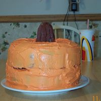 Pumpkin My sister's birthday is a couple of days past Halloween so I made her a pumpkin cake in about an hour. I used a bundt pan to make 2...