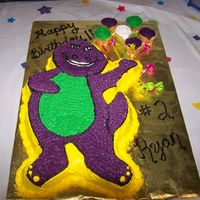 Barney Birthday Cake For my grandsons second b-day