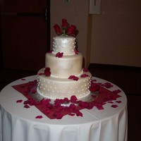 My First Mmf Cake. This is my first MMF cake. Found the recipe here. Just had to try it. The Bride went nuts over the look and the taste! Thanks to all of you...